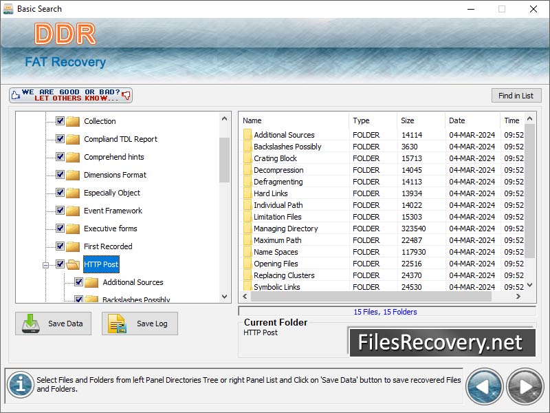 Fat File Recovery application, hard drive recovery, restore deleted folders, misplaced file revive program, lost data retrieval utility, restore corrupted files, fat partition regain tool, hard disk data repair program, data salvage application