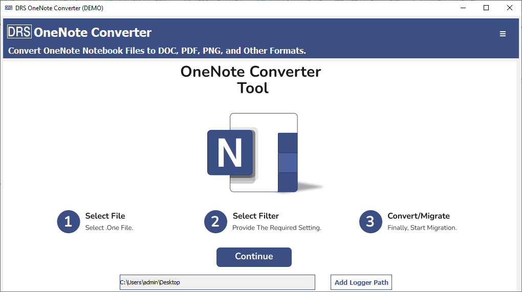 OneNote Converter, OneNote File Converter.