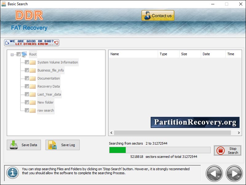 FAT data recovery software, partition data salvage tool, data storage utility, salvage lost files, repair deleted images, retrieve deleted files, lost data retrieval technique, data recovery program for hard disk