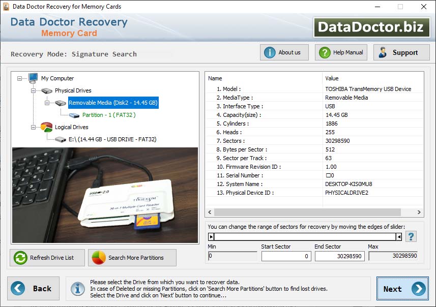 SDHC Card Files Restore tool, picture card data restore tool, repair memory card data, free CF card regain utility, recover SD card data, compact flash card recovery, salvage deleted XD card data