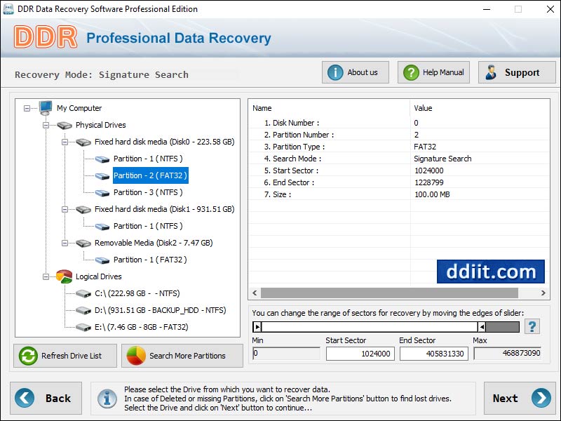 Professional data repair program, rescue corrupted hard drive data, undelete misplaced folders, recover  mini SD card data, FAT file hard disk recovery, restore logically crashed file, free lost data regain utility