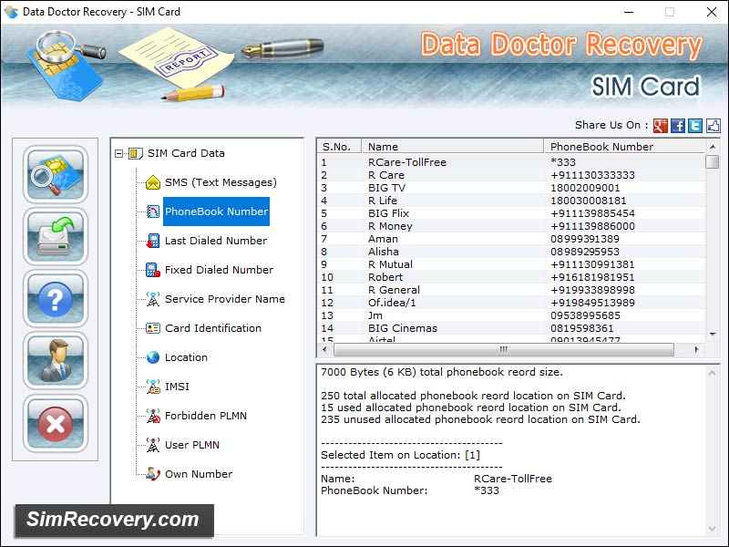 Software, retrieves, damaged, sim, cards, memory, data, recovery, application, download, Windows, PC, restores, formatted, contact, numbers, revives, misplaced, mobile, phonebook, text, messages, rescues, utility,  regains, sms, crashed, cell, phone