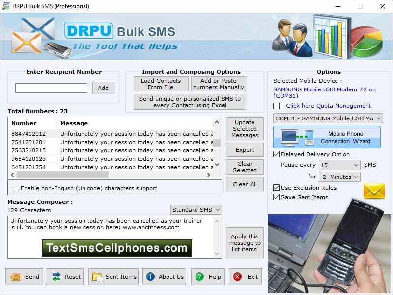 Bulk, messaging, tool, send, text, sms, gsm, mobile, phone, internet, gateway, sender, application, sender, program, forward, sms, mass, communication, notification, load, contact, numbers, modem, laptop, computer