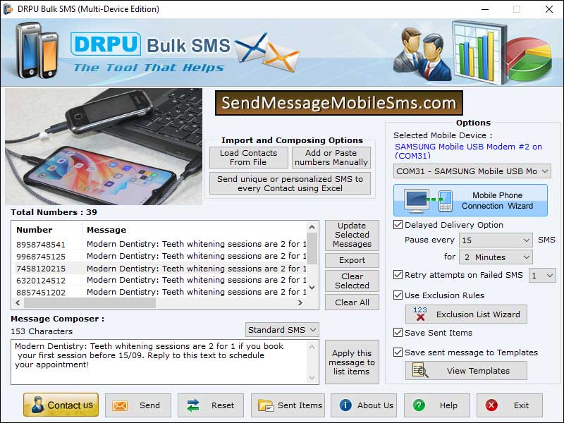 Download bulk sms tool, deliver mass text messages, send free news notifications, mobile messaging application, free sms transmitting software, compose bulk text messages, online message sending application