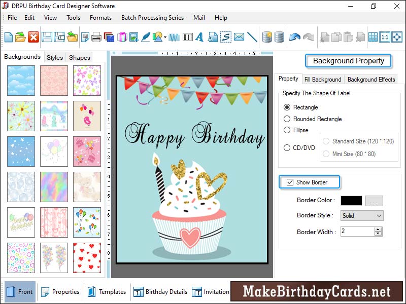 Card, creator, software, design, print, high, quality, birthday, cards, application, create, attractive, tags, image, designing, toolkit, objects, ellipse, pencil, triangle, picture, WordArt, templates, message, slogan, graphical, user, interface