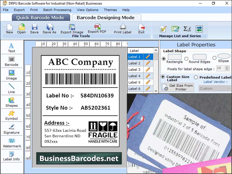 Free, download, barcodes, warehousing, manufacturing, stickers, labels, 2D, linear, fonts, multiple, shapes, colors, industries, software, application, program, create, thousands, mass, bulk, numbers, security, assets, tags, price, images