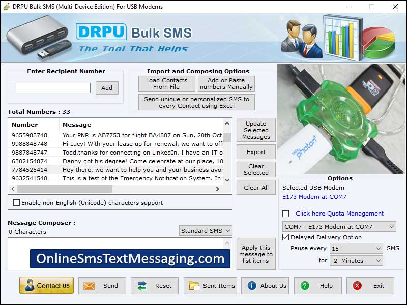Free news alerts delivery tool, bulk sms program for USB modem, transmit group job alerts, sms deliver software, pc to mobile sms messaging, online sms marketing utility, how to send multiple notifications, broadcast group sms, send mass text sms