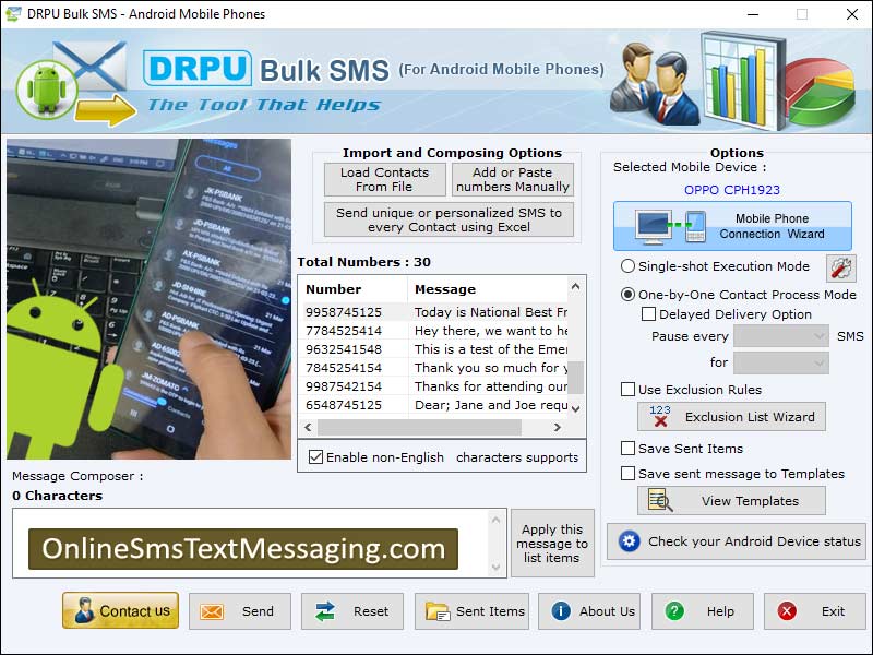 Android text sms tool, send bulk sms software, deliver mass sms, sms bulk messaging, bulk text messages, online sms service, send free android messages, forward group text messages, marketing sms sending program, bulk text messages sender