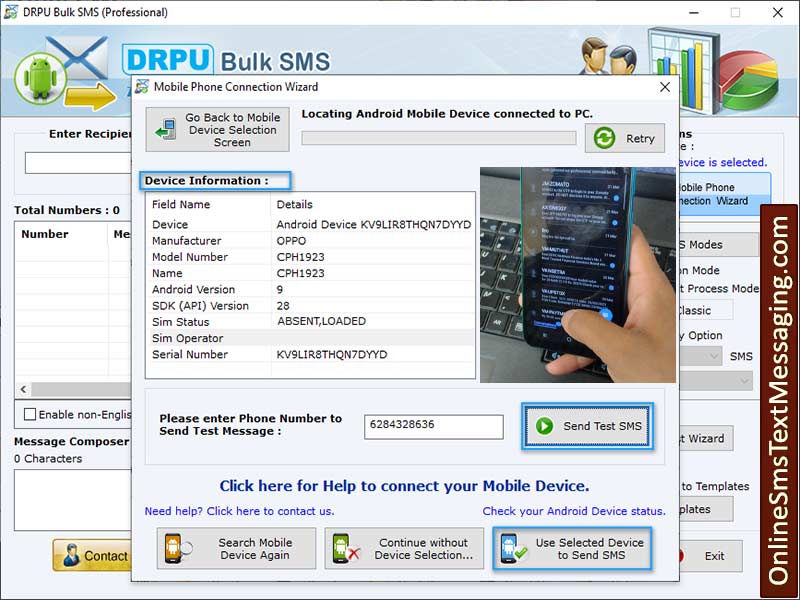 Job, notification, online, text, messaging, software, forward, deliver, send, compose, unlimited, group, invitation, instant message, skip, duplicate, entries, contact, number, load, list, mobile, cell, phone, network, broadcast, convey