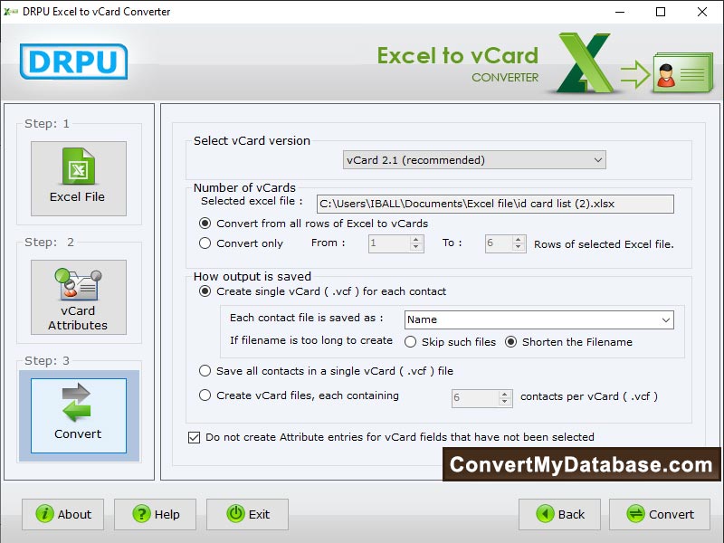 Advanced, excel, data, conversion, migrator, application, program, software, convert, contact, list, data, items, VCF, files, tool, transform, documents, vCard, business, companies, Twitter, Google, websites, outlook, installation, support