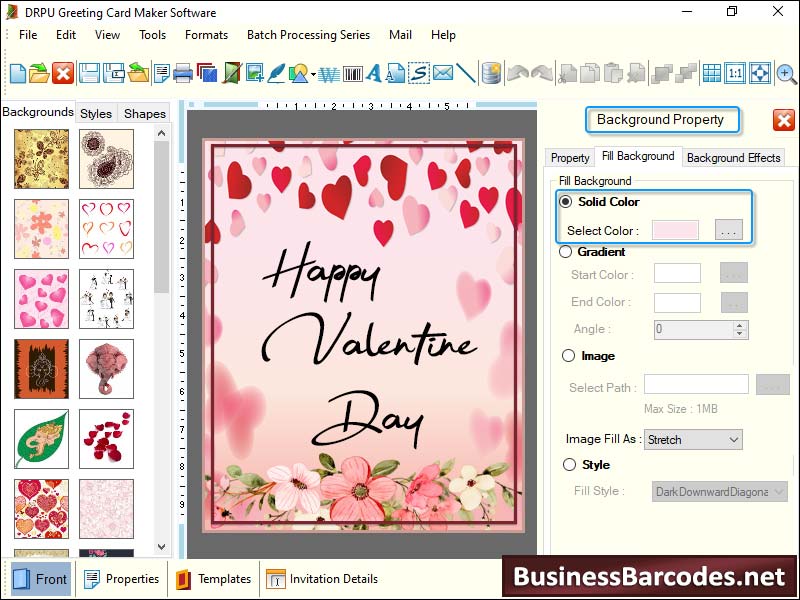 Greetings, Card, Maker, Software, program, create, colored, rounded, folded, birthday, best, wishes, wedding, anniversary, cards, designing, objects, figure, line, pencil, ellipse, rectangle, triangle, star, background, color, text, gradient, texture