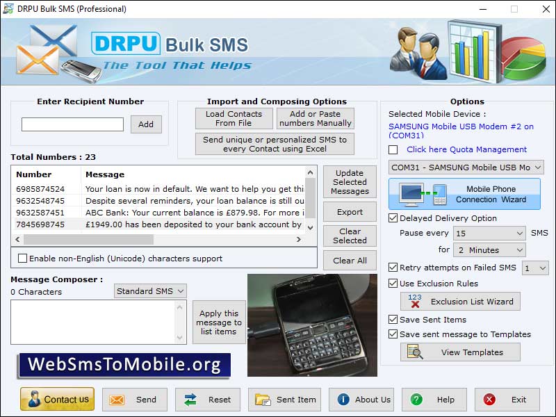 Bulk, SMS, GSM, Mobile, program, forwards, multiple, text, messages, invitations, occasional, greetings, communicate, business, partners, clients, customers, spreads, product, details, sales, revenues, reminders, stock, updates, job, alerts