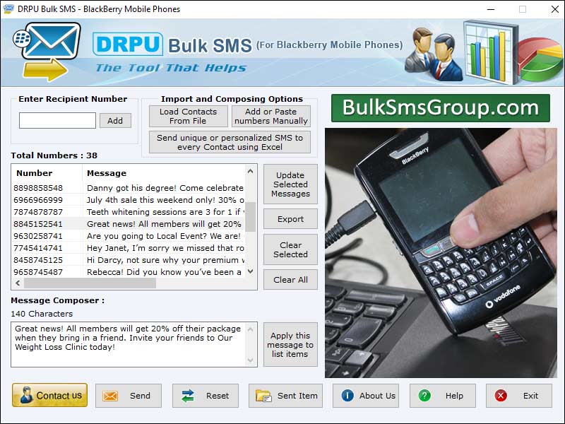 Bulk, SMS, broadcasting, software, deliver, unlimited, news, updates, job, alerts, insurance, plans, banking, text, messages, business, promotion, product, offers, advertisements, laptop, system, blackberry, mobile, phone, internet, connection