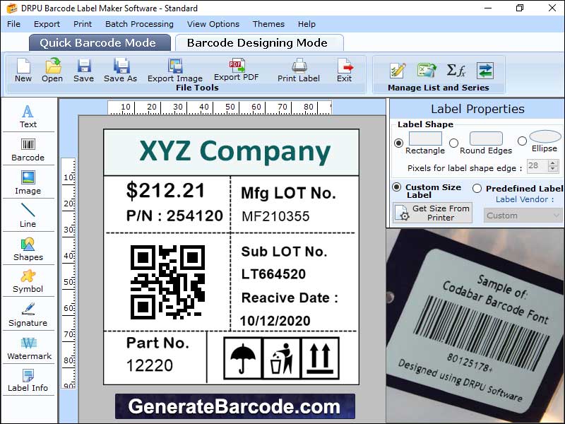Barcode, images, designing, software, make, superior, quality, badges, images, labels, commercial, purpose, designing, tools, objects, line, text, pencil, ellipse, sticker, creator, utility, generate, colorful, tags, holograms, random, value, series