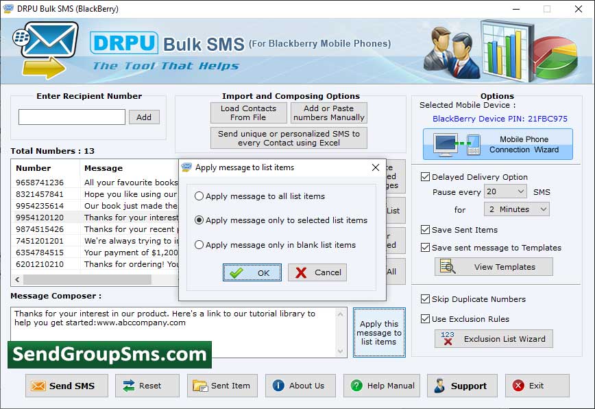 Send bulk sms from pc, free bulk sms sending online, send free sms on mobile phone, online free message sending, free sms from online, send online sms to mobile free, free sms app for blackberry mobile, send message software, send online messages