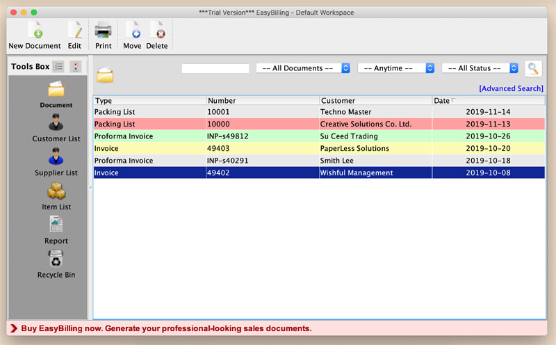 EasyBilling Invoicing Software for Mac